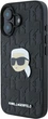 Панель Karl Lagerfeld Monogram Karl Head Pin для Apple iPhone 16 Black (KLHCP16SPGKLKIPK) - зображення 2