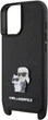 Панель Karl Lagerfeld Saffiano Karl&Choupette Metal Pin CBDY Strap для Apple iPhone 16 Black (KLHCP16SSAKCPBK) - зображення 4