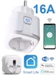 Умная WiFi розетка 16А Tuya Smart Life Head с таймером для дистанционного управления розеткой через интернет и учета расхода енергии вай фай туя - изображение 4
