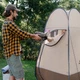 Душовий намет розкладний Naturehike NH17Z002-P, коричневий - изображение 3