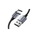 Дата кабель USB 2.0 AM to USB-C 1.5m US288 Aluminum Braid (Black) Ugreen (60127) (341006) - изображение 1