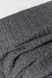 Вязаный плед косы ПРОВАНС SOFT графит, 220х240см 040475 - изображение 3