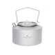 Титановый чайник туристический со складными ручками Boundless Voyage 1000 мл и титановая печь складная щепочница Tomshoo Titanium набор посуды из титана - изображение 9