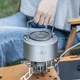 Титановый чайник туристический со складными ручками Boundless Voyage 1000 мл и титановая печь складная щепочница Tomshoo Titanium набор посуды из титана - изображение 12
