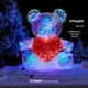 Романтический настольный LED ночник Bear's Heart, лампа-светильник с сердцем (роз./красн.) подарок - изображение 2