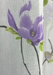 Тюль батист, колекція "Flora". Колір білий з фіолетовим та салатовим. Код 1907т - зображення 2