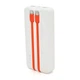 Повербанк ACL PW-140 (PD 20W + QC3.0 22.5W/Type-C/Lightning/20000 mAh) White - зображення 2