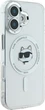 Etui plecki Karl Lagerfeld IML Metal Choupette Head MagSafe do iPhone 16 Plus White (3666339318093) - obraz 4