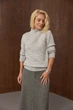 Женский свитер 2871 ТМ Triko Bakh 50-52 светло-серый (2871_light gray_1) - изображение 9