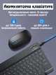 Клавиатура беспроводная Bluetooth 5.2 комплект с эргономичной мышью бесшумная ультратонкая мини аккумуляторная экономичная набор для Android Windows iOS телефона планшета ноутбука Smart TV для работы учебы печати Kit + украинская раскладка в комплекте - изображение 10