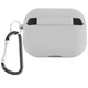 Силиконовый футляр с микрофиброй для наушников Airpods Pro 3 Серый / Stone - изображение 2