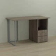 Письмовий стіл Ferrum-decor Отто 75x140x60 сірий ДСП Дуб Сонома Трюфель 16мм (FRD-101503) - зображення 1