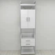 Шафа Гардероб Уні секція 5 серії Конект Ferrum-decor 220x60x50см Сірий метал ДСП Білий 32 мм (FRD-104515) - зображення 1