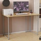 Комп'ютерний стіл Ferrum-decor Ханна 75x140x60 сірий ДСП Дуб Артизан 16мм (FRD-106226) - зображення 1