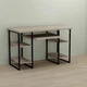 Письмовий стіл Ferrum-decor Тім 76x140x60 чорний ДСП Дуб Сонома 32мм (FRD-103966) - зображення 1