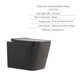Комплект Qtap Tern Anthracite 3 в 1: унитаз подвесной Ultra Quiet + биде подвесное + раковина накладная QTTERAN49161 - изображение 3
