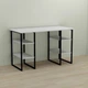 Письменный стол Ferrum-decor Карэн 75x140x60 черный ДСП Белое 16мм (FRD-102050) - изображение 1