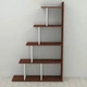 Етажерка Ferrum-decor Стелла 1600x1020x300 Білий метал ДСП Венге Магія (FRD-105484) - зображення 1