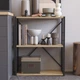 Етажерка 3/60 Ferrum-decor Серії Конект 75x60x28 чорний ДСП Дуб Сонома 16мм (FRD-104257) - зображення 1