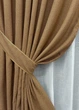 Комплект штор VR-Textil лен премиум ELEMENTA 150х270 2шт и Тюль 400х270 1865ш-115т светло-коричневый с белым 71-071/3 - изображение 4