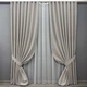 Комплект штор VR-Textil 100% блэкаут ASHEN NIGHT 150х270 2шт и Тюль 400х270 1847ш-1153т тауп с белым 71-084/3 - изображение 1