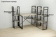Етажерка 4/34 Ferrum-decor Серії Конект 120x34x28 чорний ДСП Дуб Сонома 16мм (FRD-104274) - зображення 10