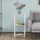 Етажерка 3/34 Ferrum-decor Серії Конект 73x34x28 білий ДСП Дуб Сонома 16мм (FRD-104298) - зображення 1