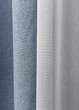 Комплект штор VR-Textil 100% блэкаут ASHEN NIGHT 100х270 2шт и Тюль 400х270 1839ш-1153т голубой с белым 71-069/2 - изображение 5