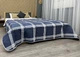 Покрывало декоративное Decorator Kelso 215х240 см синий с белым (85-202) - изображение 4