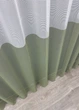 Тюль VR-Textil 1747т Сетка Лен Белый с оливковым 300х250 см (42-0856) - изображение 8