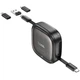 Кабель зарядки Hoco U140 cable set 3в1 Type-C to Micro USB + Lightning + USB + Type-C (60W) (0.95M) Швидка зарядка універсальний для пристроїв Чорний - изображение 3