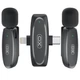 Мікрофон бездротовий Hoco MKF010 Петличний wireless iP/Type-C універсальний для Android/iPhone Чорний - изображение 1