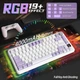 Клавиатура Attack Shark X85 PRO White-Purple Беспроводная Игровая Механическая. С Экранчиком. 2.4G/Bluetooth/Кабель. Батарея 5000mAh. 75% Формат. Blueberry Switch. - изображение 8