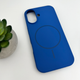 Защитный чехол-накладка Cosmic Silicone Case Magnetic для Apple iPhone 17 Porcelain Blue (SilMag17-74) - изображение 3