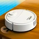 Робот пылесос для сухой уборки 18 см 6В 150 кв.м Vacuum 8088 cleaner LY-541 зарядка за 2.5 часа от USB, с индикаторами - изображение 1