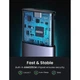 Внешний карман для накопителя UGREEN Type-C to M.2 NGFF 5G Enclosure USB to Type-C Cable 50cm, Gray - изображение 3