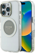 Панель Guess IML Metal Colored Circle Classic Logo MagSafe для Apple iPhone 16 Pro Max Transparent/Gray (3666339428754) - зображення 1