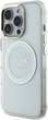 Панель Guess IML Metal Colored Circle Classic Logo MagSafe для Apple iPhone 16 Pro Transparent/White (3666339428891) - зображення 4