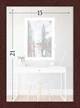 Фоторамка пластиковая 15х21 багет: AM1513-1118-1 Темное дерево (с антибликовым стеклом 2мм, двп с ножкой) EmojiFrame - изображение 6