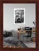 Фоторамка пластиковая 15х20 багет: AM1513-B186 Темное дерево (с глянцевым прозрачным пластиком 0.8мм, двп с ножкой) EmojiFrame - изображение 1