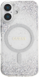 Панель Guess HC Resin Bottom Glitter MagSafe для Apple iPhone 16 Silver (3666339429935) - зображення 3