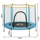 Батут дитячий King Sport 140см с защитной сеткой + 6 опорных ножек Blue - изображение 3