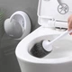 Йоржик для унітазу з силіконовою щіткою клейкий настінний MBM HOME BP-21 WHITE/GRAY білий/сірий - зображення 2