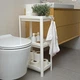 Этажерка 3-х-ярусная MBM HOME FH-22/3 WHITE пластиковая белая - изображение 1