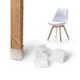 Защитные накладки для ножек мебели MBM HOME LP-04 30-40 T квадратные силиконовые 4 шт. - изображение 1