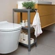 Этажерка 3-х-ярусная MBM HOME FH-22/3 GRAY пластиковая серая - изображение 1
