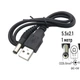 Кабель для роутера на 5V от повербанка, DC 2.1x5.5mm, USB 5V на DC 5V, 1 м, черный - изображение 1
