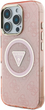 Etui Guess IML Metal Glitter 4G Circle Triangle MagSafe do Apple iPhone 16 Pro Max Pink (3666339430542) - obraz 2