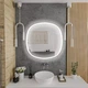 Зеркало Devit Ovale 80x80 см с LED-подсветкой, тачсенсором и подогревом 4408080 - изображение 2