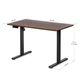 Стіл Mealux PowerDesk Lite Walnut з електрорегулюванням висоти (арт. EVO-201 Lite Walnut /B) - изображение 5